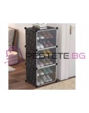 Модулен рафт за обувки с вратички 6 нива